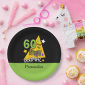 60歳パーティー動物 – 60誕生日 ペーパープレート (パーティー)