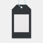 60歳モダンの誕生日シンプルのスタイリッシュスクリプエレガントト ギフトタグ (裏面)