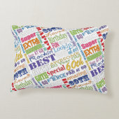 60歳ユニークの誕生日プレゼント アクセントクッション (裏面)