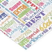 60歳ユニークの誕生日プレゼント ショートテーブルランナー (コーナー)