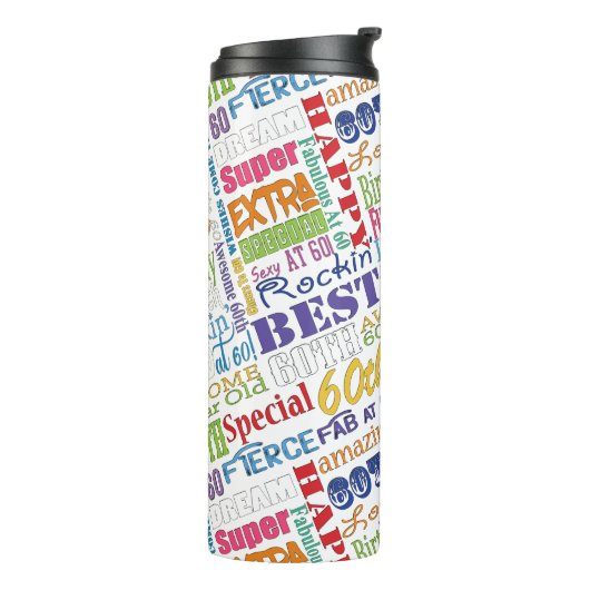 60歳ユニークの誕生日プレゼント タンブラー (回転左)