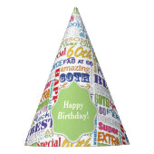 60歳ユニークの誕生日プレゼント パーティーハット (正面)