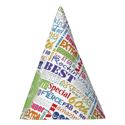 60歳ユニークの誕生日プレゼント パーティーハット (右)