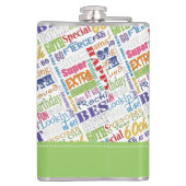 60歳ユニークの誕生日プレゼント フラスク (裏面)