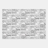 60歳ユニークの誕生日プレゼント ラッピングペーパーシート (正面2)