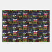 60歳ユニークの誕生日プレゼント ラッピングペーパーシート (正面)