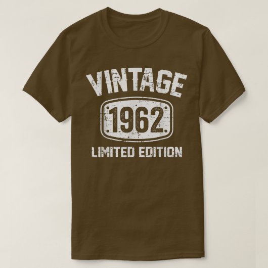 60歳ヴィンテージ1962年限定版60th Bir Tシャツ (デザイン正面)