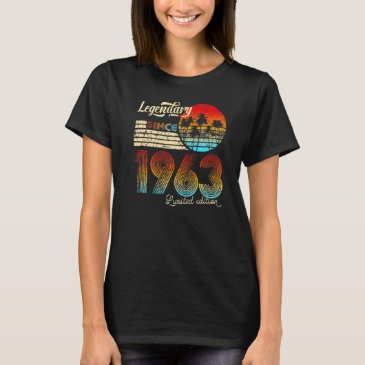 60歳ヴィンテージ1963 60誕生日49 Tシャツ (正面)