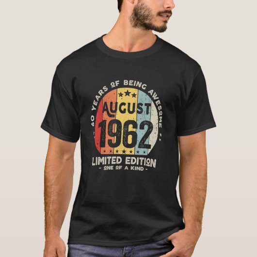 60歳威厳がある1962年60誕生日 Tシャツ (正面)