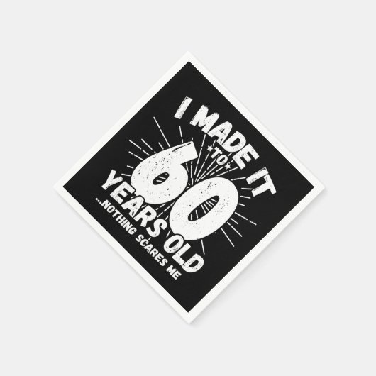 60歳皮肉ミームおもしろい60誕生日 スタンダードカクテルナプキン (角)