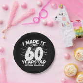 60歳皮肉ミームおもしろい60誕生日 ペーパープレート (パーティー)