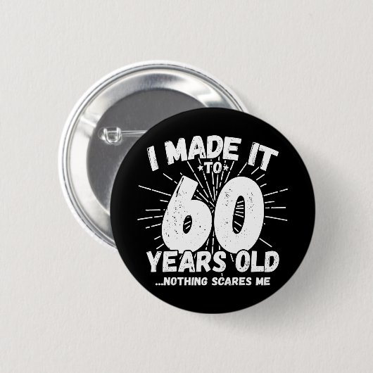 60歳皮肉ミームおもしろい60誕生日 缶バッジ (正面&裏面)