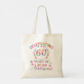 60歳素晴らし60歳 トートバッグ (裏面)