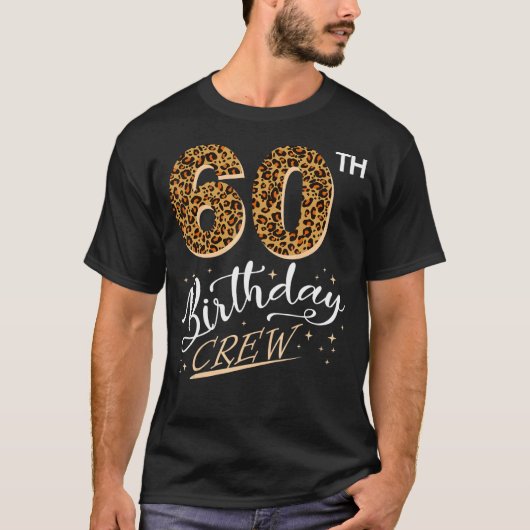 60歳誕生日レオパード印刷60誕生日 Tシャツ (正面)