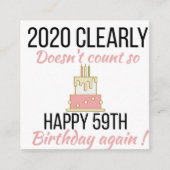 60歳誕生日60歳おもしろい誕生日カード エンクロージャーカード (正面)