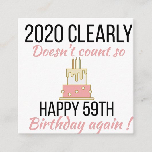 60歳誕生日60歳おもしろい誕生日カード エンクロージャーカード (正面)