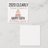 60歳誕生日60歳おもしろい誕生日カード エンクロージャーカード (正面/裏面)