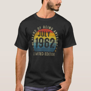 60歳1962年7月60誕生日 Tシャツ