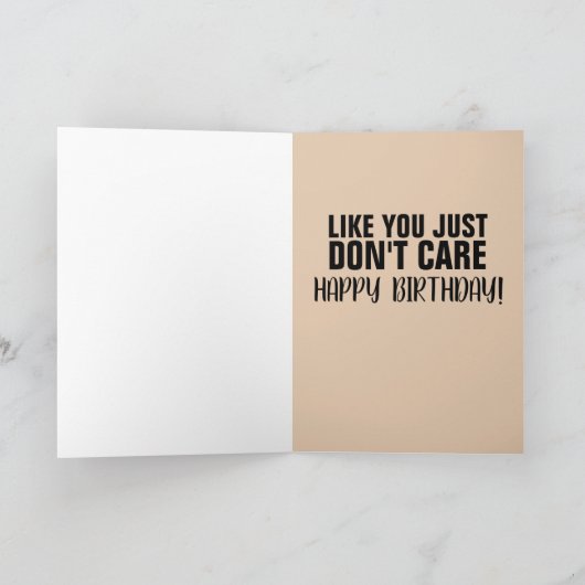 60歳50歳の誕生日おもしろいグリーティングカード カード (内部)