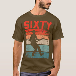 60歳60誕生日マンギターギタリ Tシャツ