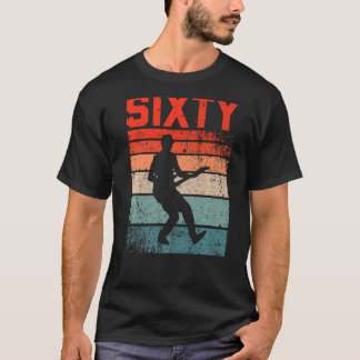60歳60誕生日マンギターギター Tシャツ