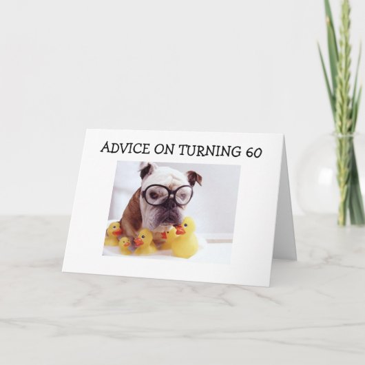 「60歳」になる人へのアドバイス カード (正面)