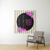 60歳 セクシー ゴールド ブラック 60歳誕生日パーティー タペストリー (インサイチュ(横))