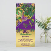 60歳、招待状チケット誕生日女性 招待状 (スタンド正面)