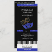 60歳、招待状チケット誕生日女性 招待状 (正面/裏面)