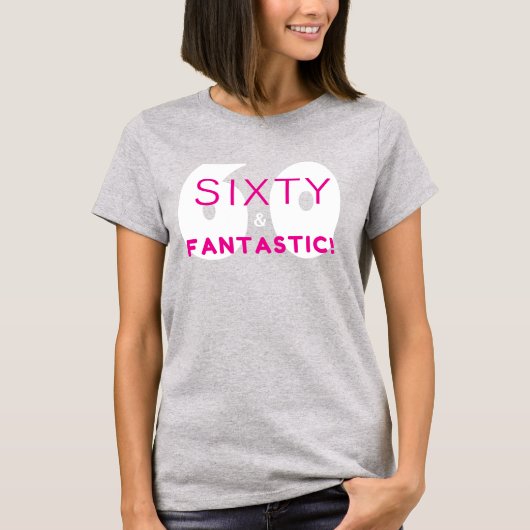 60歳 誕生日おめでとうTシャツギフト Tシャツ (正面)
