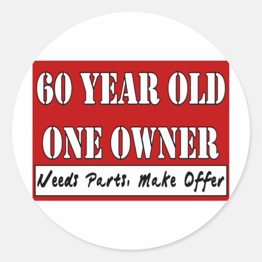 60歳、1人の所有者 – パーツの必要性、提供の作成 ラウンドシール (正面)
