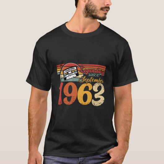 60歳 1963年9月生まれ Tシャツ (正面)