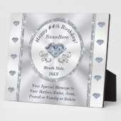 60歳、75歳、100歳の誕生日プレゼントのアイデア、またはどんな年齢でも フォトプラーク (側面)