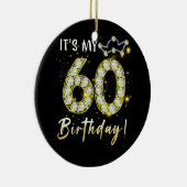 60歳It_s私の誕生日60th誕生日ディアモン セラミックオーナメント (右)