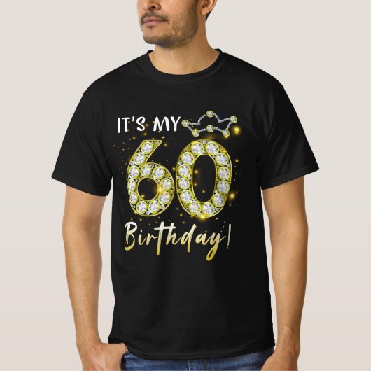 60歳It_s私の誕生日60th誕生日ディアモン Tシャツ (正面)