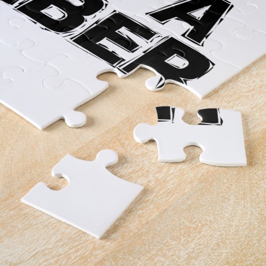 60歳Just A Number誕生日デザイン ジグソーパズル (側面)