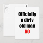 60汚い老人 ポストカード (正面/裏面)