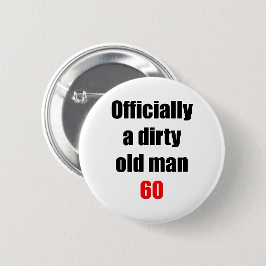 60汚れた老人 缶バッジ (正面&裏面)