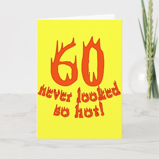 60決してとても熱く見られる! カード (正面)