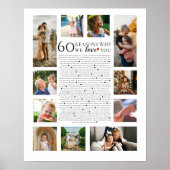 60理由なぜ私たちは写真コラージュ誕生日を愛する ポスター (正面)