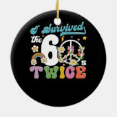 60生き延び年代の2倍の古いピーファッションドス セラミックオーナメント (裏面)