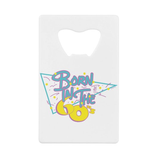 60生まれ年代のおもしろい クレジットカード栓抜き (正面)