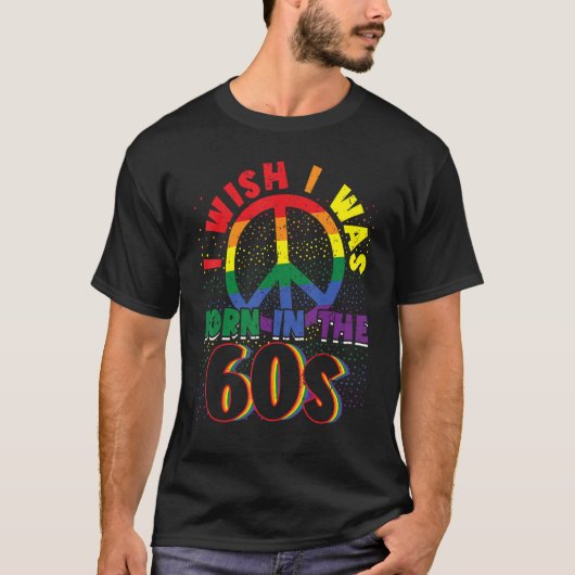 60生まれ年代のヴィンテージレトロ1960年代のヒッピー・ノスタルグ Tシャツ (正面)