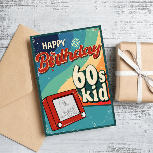 60生まれsヴィンテージ10年誕生日カード カード