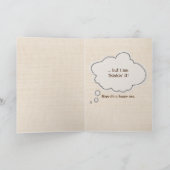 60番おもしろい目誕生日用ヤギ カード (内部)