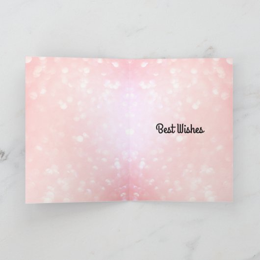 60番パーソナライズされた誕生日折りグリーティングカード カード (内部)