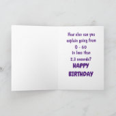 60番目おもしろいの誕生日カード カード (内部)