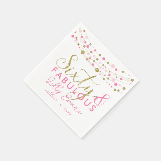 60番目のパーティー紙ナプキン装飾、グリッターティール（緑がかった色） スタンダードカクテルナプキン (角)