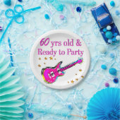 60番目のロックスター ペーパープレート (パーティー)