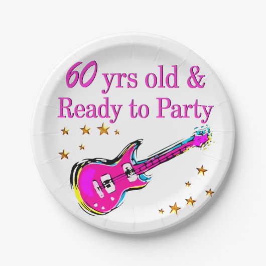 60番目のロックスター ペーパープレート (正面)